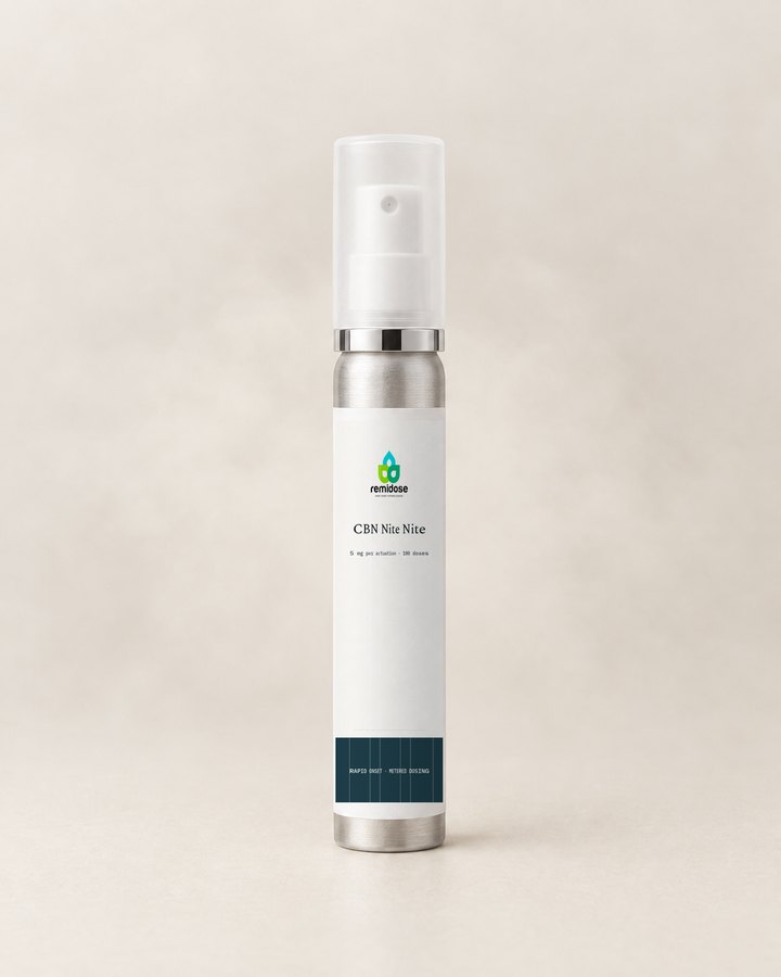 The CBN Nite Nite oral spray canister.
